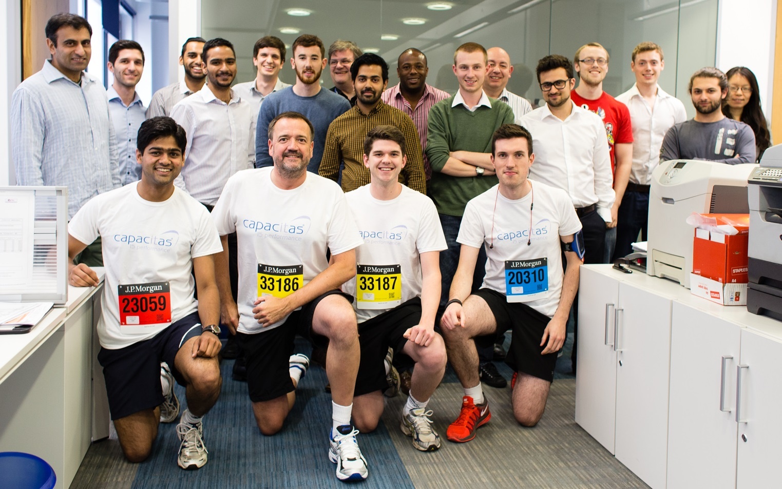 Capacitas team in the J.P. Morgan Corporate Challenge